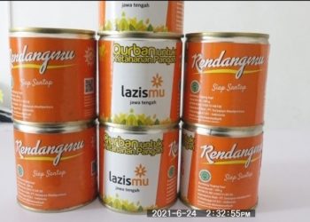 Sasar Daerah 3 T, Lazismu Bagikan Kurban Berupa Rendangmu