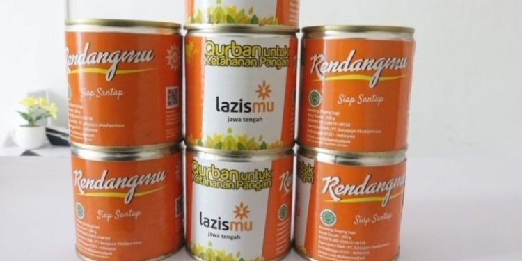 Sasar Daerah 3 T, Lazismu Bagikan Kurban Berupa Rendangmu