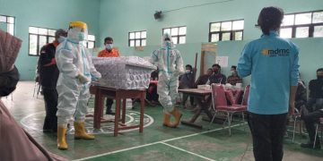 Tim Kamboja Muhammadiyah Latih Relawan Desa Pemakaman Prokes