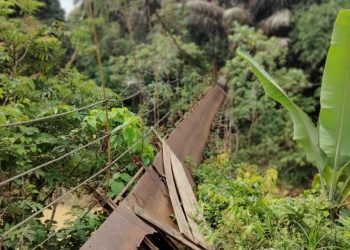 Jembatan Rusak Di Desa Aur Duri Merangin Jambi, Akan Dibangun Oleh Lazismu