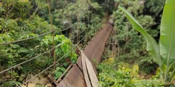 Jembatan Rusak Di Desa Aur Duri Merangin Jambi, Akan Dibangun Oleh Lazismu