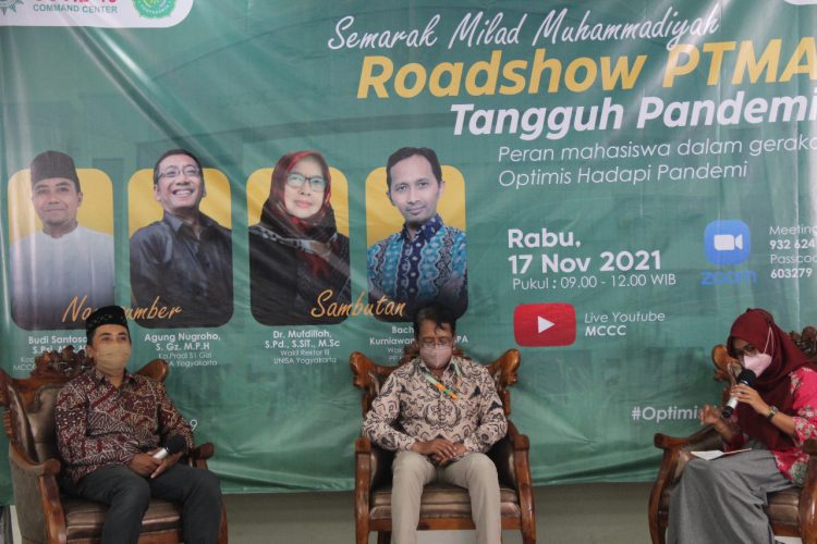 Muhammadiyah Covid-19 Command Center (MCCC) Menggelar Roadshow PTMA Tangguh Pandemi di Universitas Aisyiyah (Unisa)