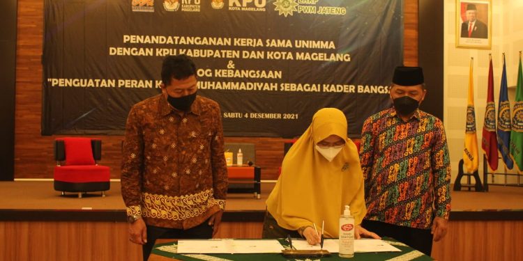 Tingkatkan Kualitas Pendidikan Demokrasi dan Kepemiluan, Unimma Dan KPU Teken MoU