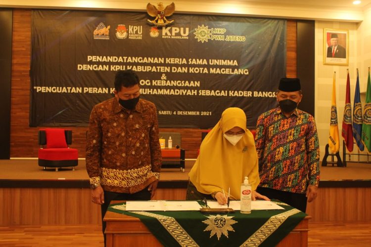 Tingkatkan Kualitas Pendidikan Demokrasi dan Kepemiluan, Unimma Dan KPU Teken MoU