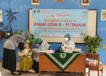 Vaksinasi Anak Usia 9-11 Pertama Di Muhammadiyah, Diikuti 689 Siswa SD Unggulan Aisyiyah Bantul