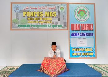 Santri MBS Mutu Dukun Tempuh Ujian Tahfiz Akhir Semester