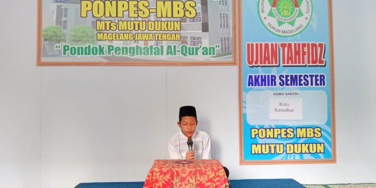 Santri MBS Mutu Dukun Tempuh Ujian Tahfiz Akhir Semester