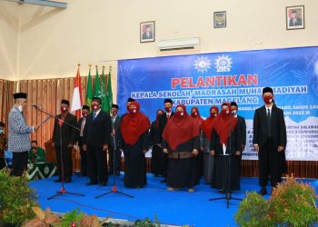 Lantik 20 Kepala Sekolah, Wakil Ketua PWM Tegaskan Mengenai Empat Komitmen