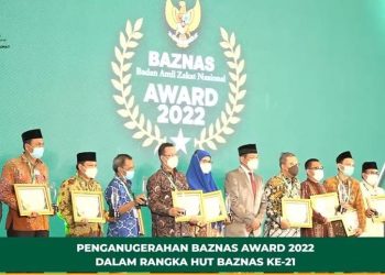 Lazismu Raih Penghargaan BAZNAS Award 2022