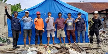Lazismu Bangun Hunian Darurat Korban Gempa Selayar