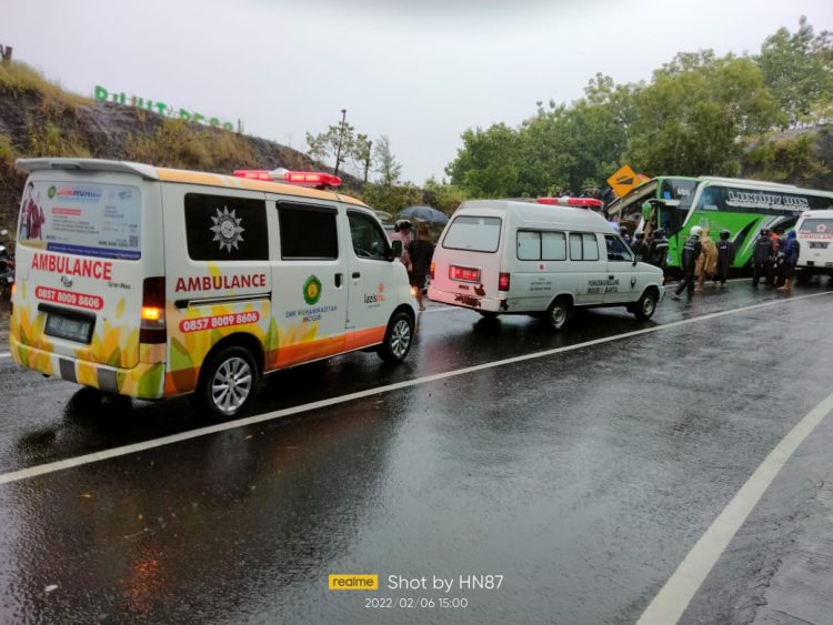 Korban Kecelakaan Bus Pariwisata di Jalan Imogiri Dirawat di RS PKU Muhammadiyah Bantul