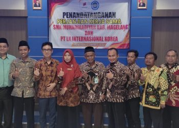 SMK Swasta Se Kabupaten Magelang MoU Dengan PT. LX International Korea