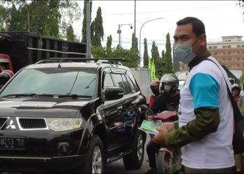 Edukasi Ketaatan Prokes Bagi Pemudik Open  Relawan RCCE