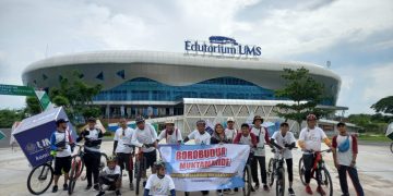 Sambut Muktamar, Warga Muhammadiyah Borobudur Gowes Menuju Surakarta