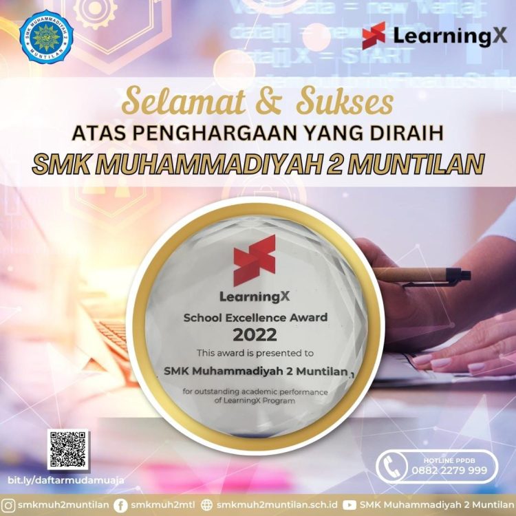 LearningX International Corp Beri Penghargaan Kepada SMK Muhammadiyah 2 Muntilan