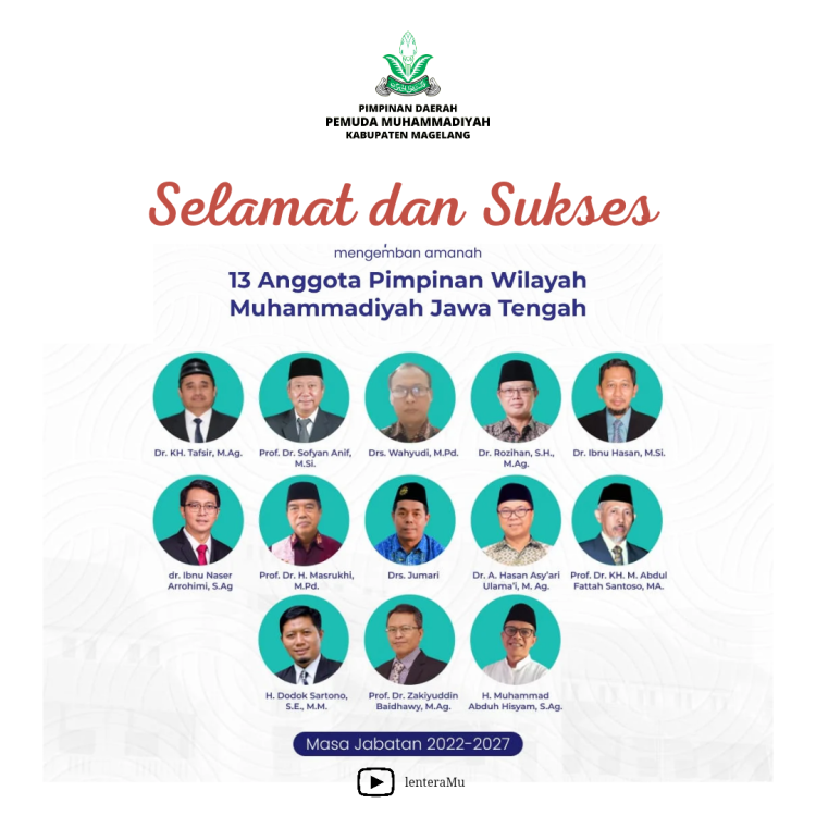 Inilah 13 Nama PWM Jawa Tengah Terpilih