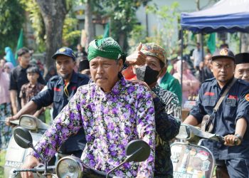 Unik! Pawai Vespa Di Acara SKBM Ke 10 PCM Muntilan Menambah Meriah