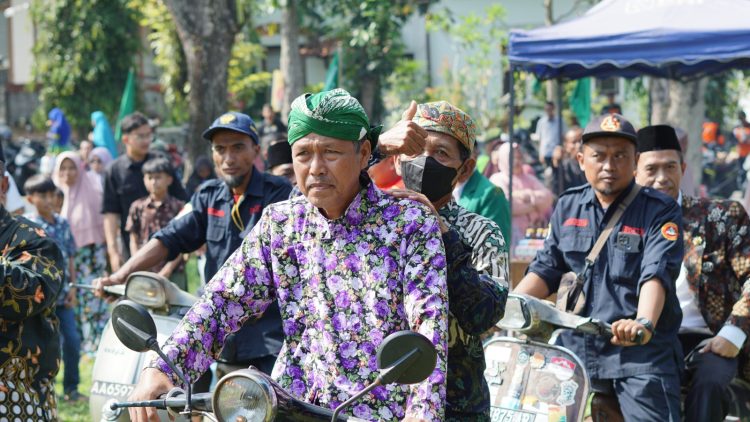 Unik! Pawai Vespa Di Acara SKBM Ke 10 PCM Muntilan Menambah Meriah
