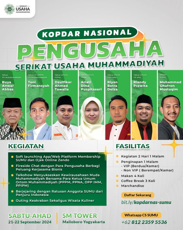 Terbuka untuk Umum, SUMU Adakan Kopdar Nasional Pengusaha di Yogyakarta