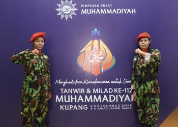 Afra Asmici, Kokamwati Beragama Katolik Pasukan Pengamanan Tanwir Muhammadiyah di Kupang
