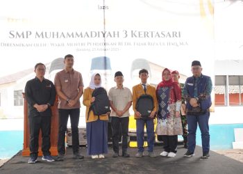 Lazismu Tuntaskan Save Our School Pascagempa Bandung, Wamen Dikdasmen Resmikan Kembali Ruang Kelas Baru SMP Muhammadiyah 3 Kertasari
