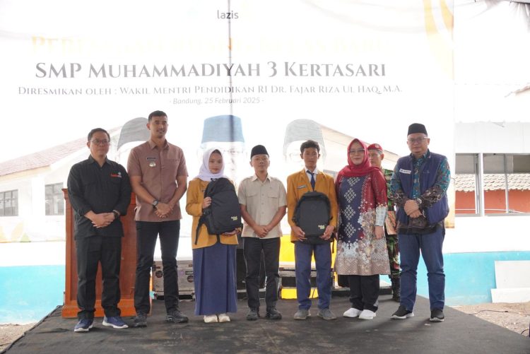 Lazismu Tuntaskan Save Our School Pascagempa Bandung, Wamen Dikdasmen Resmikan Kembali Ruang Kelas Baru SMP Muhammadiyah 3 Kertasari