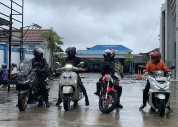 Bikers-Mu Chapter Kota Banjarmasin Menggelar Touring Sekaligus Bakti Sosial ke Kampung Mualaf di Wilayah Paramasan