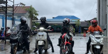 Bikers-Mu Chapter Kota Banjarmasin Menggelar Touring Sekaligus Bakti Sosial ke Kampung Mualaf di Wilayah Paramasan