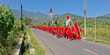 Tapak Suci L-K-S-A Se-Kabupaten Magelang latihan fisik dan mental dengan Long March