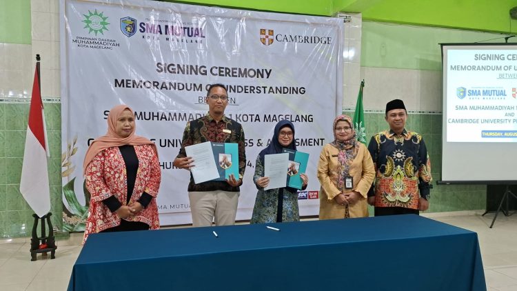 SMA Mutual Magelang Menuju Sekolah Global, MoU dengan Cambridge University Press and Assessment