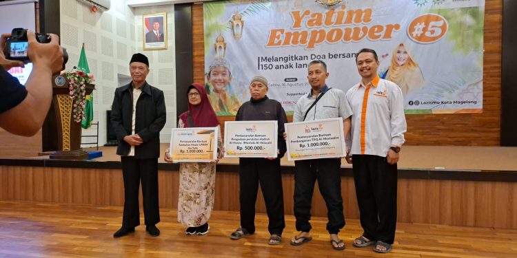 Lazismu Kota Magelang Santuni 170 Anak Yatim, Guru Honorer, dan Pelaku UMKM