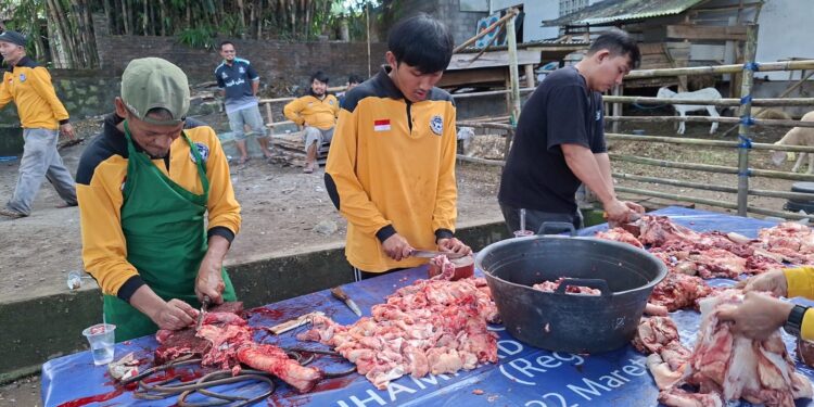 Kurban Mandiri di Sabrang Gunungpring, Jamaah Masjid Nurussalam Andalkan Jagal Internal