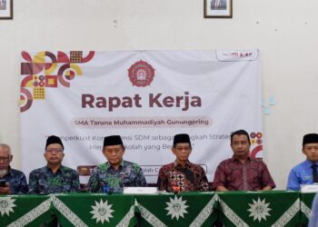 SMA Taruna Muhammadiyah Gunungpring Gelar Raker 2026, Perkuat Tripola Pendidikan dan SDM Guru