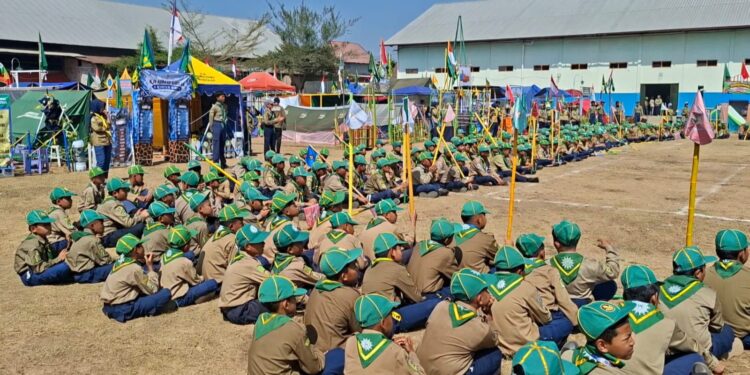 580 Pandu Athfal Meriahkan Jambore Ceria 2 di Borobudur